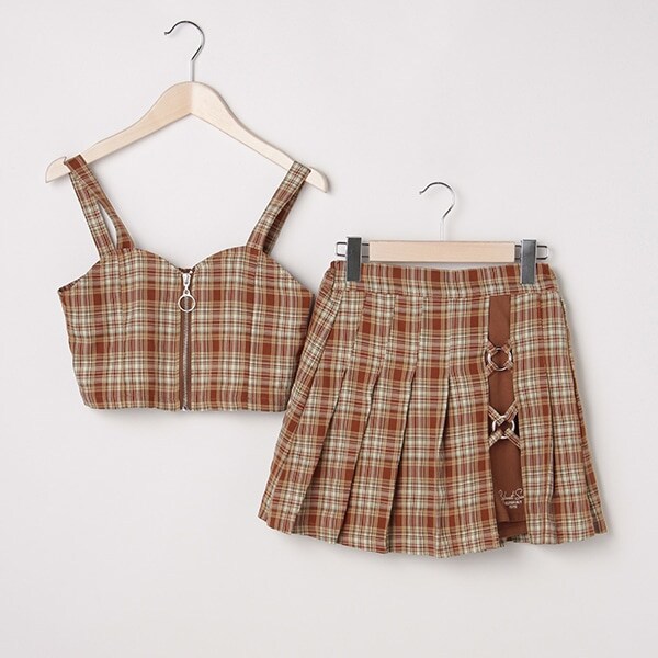 ビスチェ×スカパンセットアップ(120 ラベンダー): ジュニア - ナルミヤ