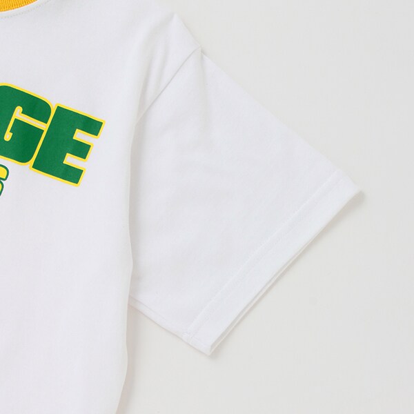 ラインリブ半袖Tシャツ
