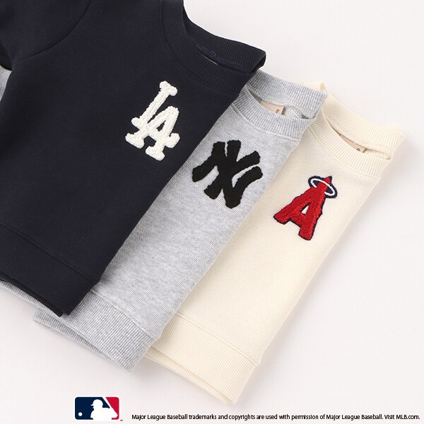 【NEW ERA】MLB チームロゴ Tシャツ ブルー杢 S【NYで購入】