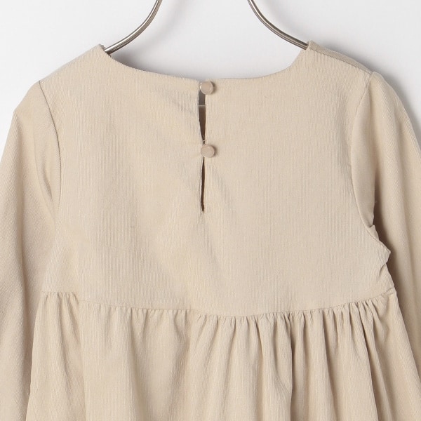 Narumiya Online ナルミヤ オンラインの公式通販サイトコーデュロイ裾フリルワンピース 100 ベージュ キッズ