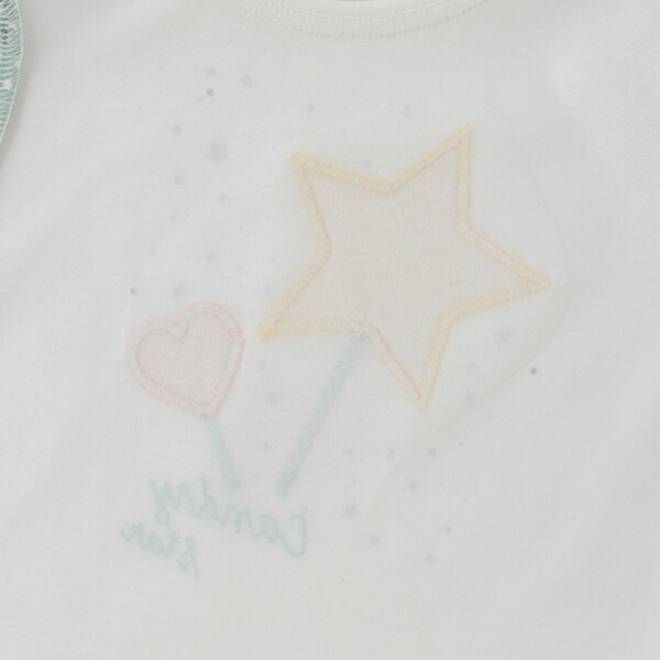 星アップリケTシャツ