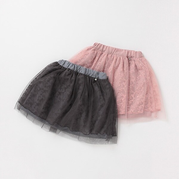Narumiya Online ナルミヤ オンラインの公式通販サイトレースチュールスカート 90 ピンク キッズ
