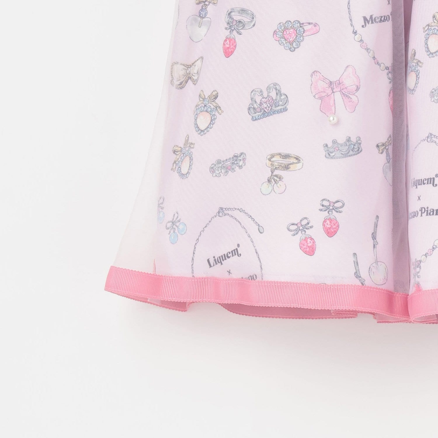 リキュエム】柄 ドッキングワンピース(110cm ピンク): キッズ