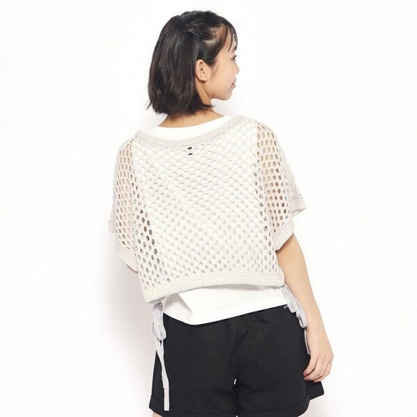 2点SET】メッシュニットSET(S(140) オフホワイト(003)): ジュニア  