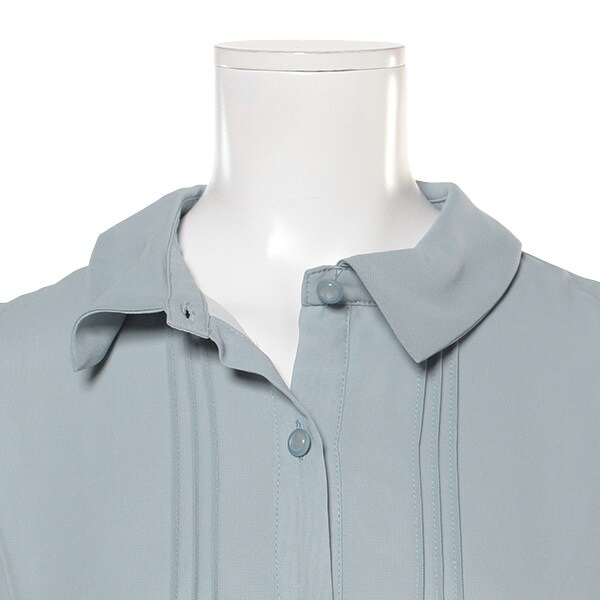 Narumiya Online ナルミヤ オンラインの公式通販サイト 4泊5日 ポンポネットジュニア 卒業 レンタル品 衿つきプリーツワンピース L 160 ブルー グレー ジュニア