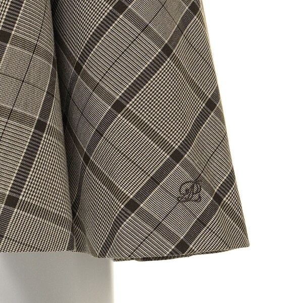 Narumiya Online ナルミヤ オンラインの公式通販サイト 4泊5日 ポンポネットジュニア 卒業 レンタル品 白衿長袖チェックワンピース M 150 茶 ジュニア