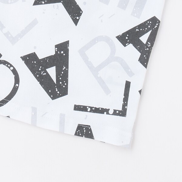 ロゴ総柄半袖Tシャツ