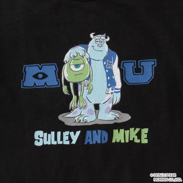 Narumiya Online ナルミヤ オンラインの公式通販サイト Disney Pixar モンスターズ インク デザイン グラフィックプリントtシャツ 80 黒 キッズ
