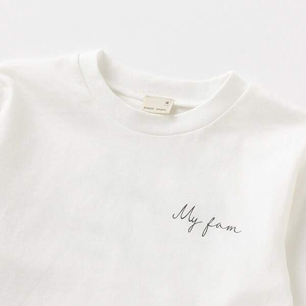 ウォッシャブル ざっくりカラーニット×ロゴTシャツセット