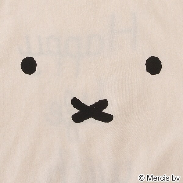Narumiya Online ナルミヤ オンラインの公式通販サイト ミッフィー お顔プリントtシャツワンピース 80 アイボリー キッズ