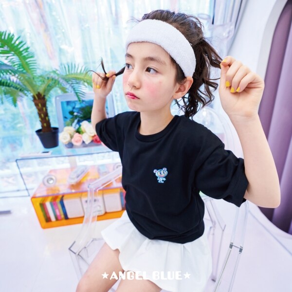 ANGEL BLUE】【キッズ・ジュニア】ナカムラくん刺しゅうビッグT