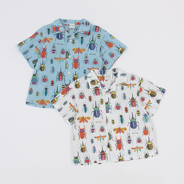 スクエア昆虫半袖Tシャツ