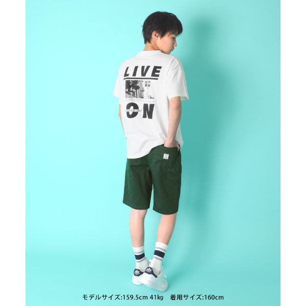 天竺・ドロップショルダーアソートプリント半袖Tシャツ