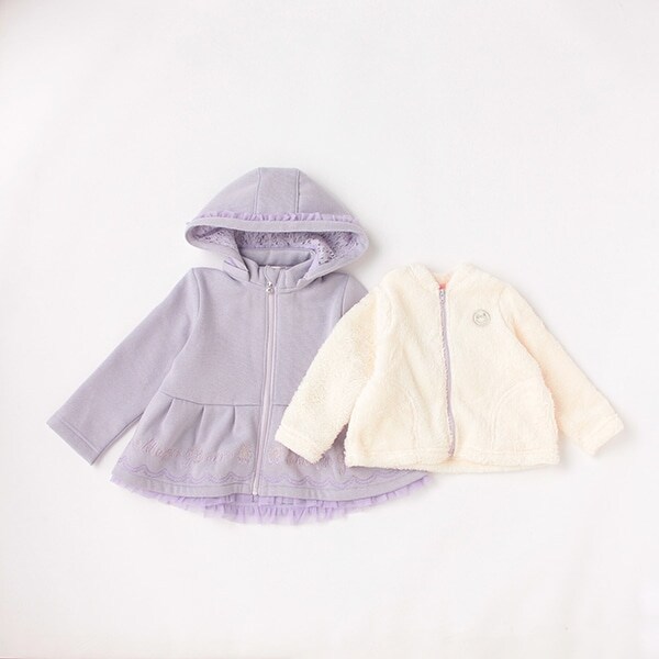 新発売 メゾピアノ☆トゥシューズロゴ刺繍 3wayブルゾン ジャケット/上着