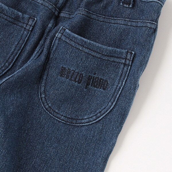 カットデニム　ロングパンツ