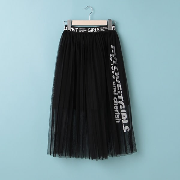 Narumiya Online ナルミヤ オンラインの公式通販サイトチュールプリーツスカート 110 黒 ジュニア