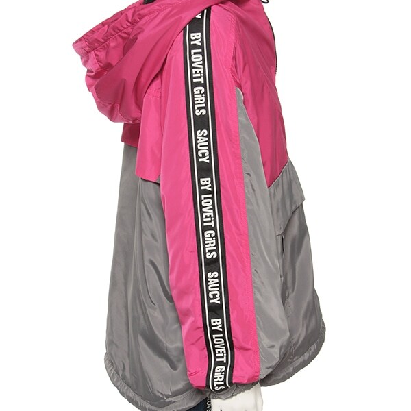 Narumiya Online ナルミヤ オンラインの公式通販サイト裏ボア 袖ラインロゴウィンドブレーカー 1 ブルー ジュニア