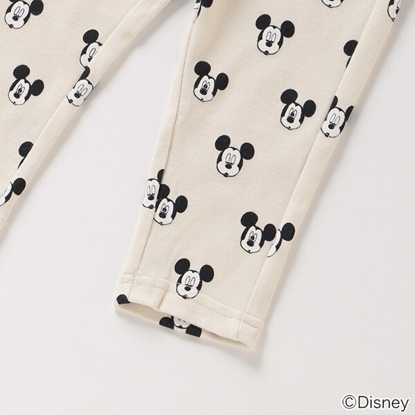【DISNEY】 ミッキーマウス デザインTシャツ×パンツパジャマセット