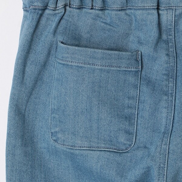 フリルつきスキニーデニムパンツ 【PTPR】(100 サックス): キッズ 