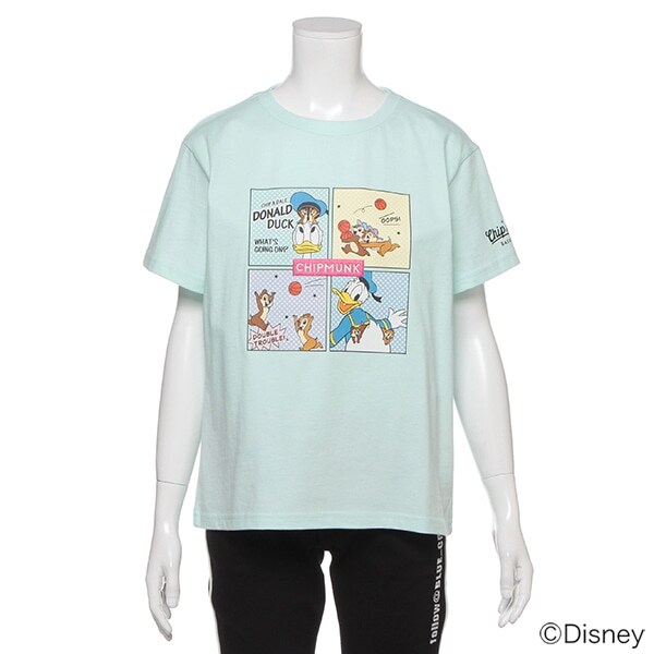 Narumiya Online ナルミヤ オンラインの公式通販サイト Disney チップ デールとドナルドダックデザイン 4コマtシャツ S 140 ライト グリーン ジュニア Narumiya Online ナルミヤ オンラインの公式通販サイト Disney チップ デールとドナルドダックデザイン 4コマtシャツ S 140 ライト グリーン ジュニア
