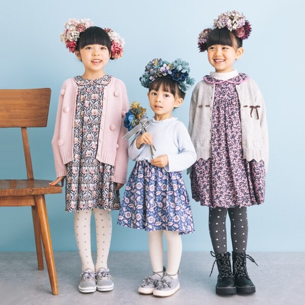 Narumiya Online ナルミヤ オンラインの公式通販サイトハリエッツパンジーワンピース 80 ピンク キッズ