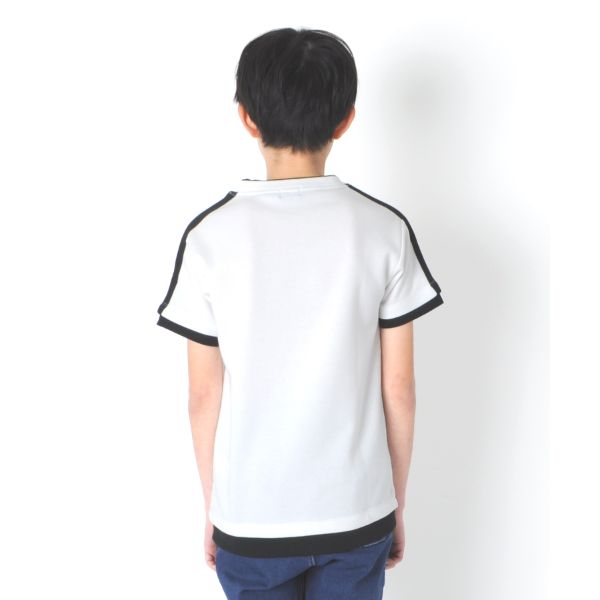 Ｗフェイス・袖ライン半袖Ｔシャツ