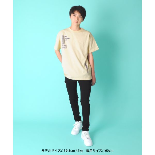 天竺・ドロップショルダーアソートプリント半袖Tシャツ