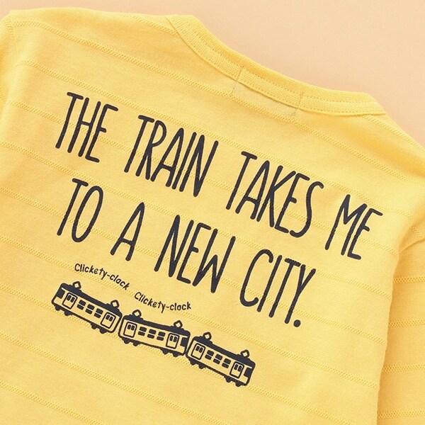 抗菌防臭 電車マップTシャツ