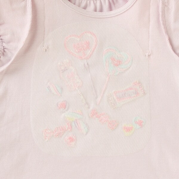 キャンディフリル半袖Tシャツ(80cm ラベンダー): キッズ - ナルミヤ 