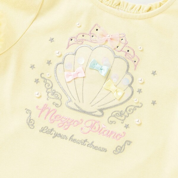 メゾピアノ シェル Tシャツ、星柄 Tシャツ 110