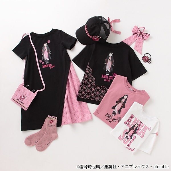 鬼滅の刃】 竈門禰豆子メッシュ切り替えキャップ(52-56 黒): キッズ 