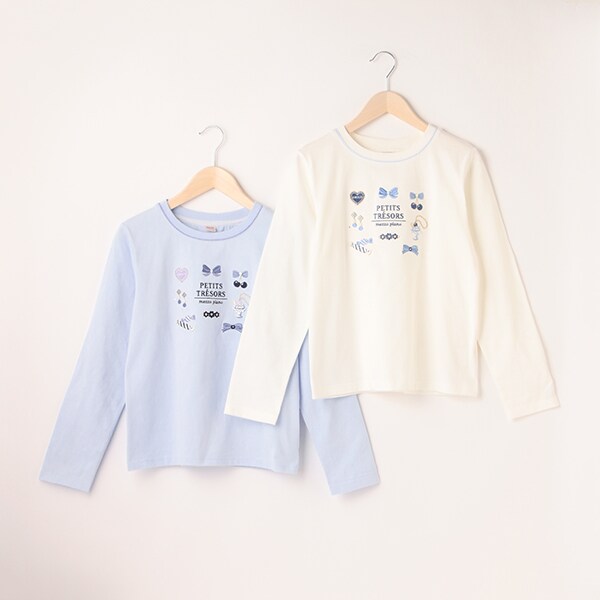 【抗菌・消臭】アクセサリーモチーフ長袖Tシャツ