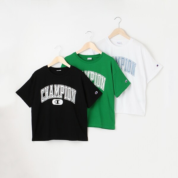 Champion】ロゴTシャツ(S(140) グリーン): ジュニア - ナルミヤ