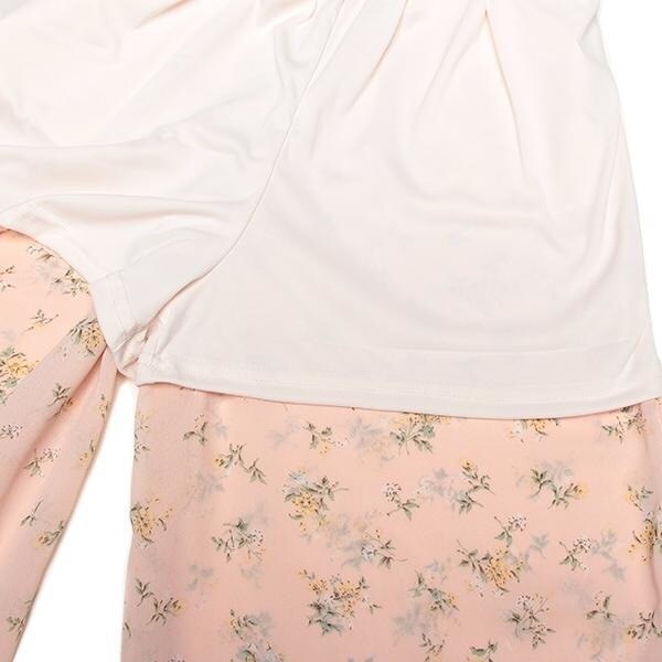 カシュクール花柄オールインワン