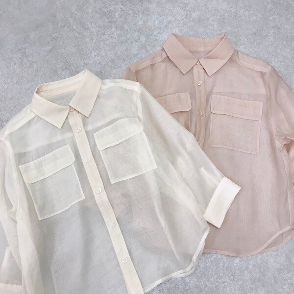 NARUMIYA ONLINE｜ナルミヤ オンラインの公式通販サイトシースルーシャツ(S(80-90) ディープ ピンク): キッズ