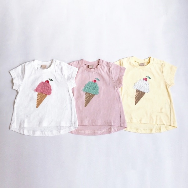 NARUMIYA ONLINE｜ナルミヤ オンラインの公式通販サイトアイスモチーフTシャツ(80 ライト ピンク): キッズ