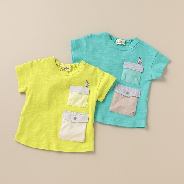 Narumiya Online ナルミヤ オンラインの公式通販サイトwポケットラフtシャツ 80 ライム キッズ