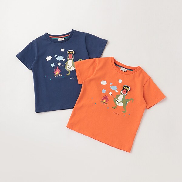 ベビーDINOマシュマロTシャツ(80cm オレンジ): キッズ ナルミヤ オンライン公式サイト