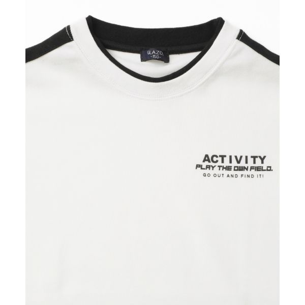 Ｗフェイス・袖ライン半袖Ｔシャツ