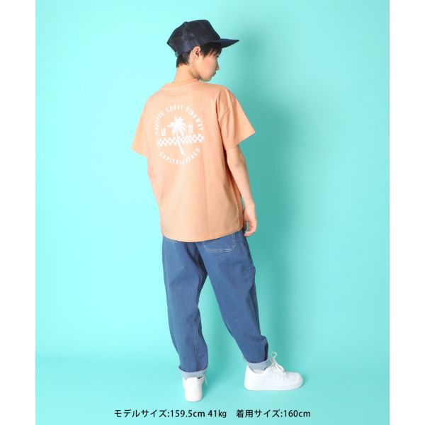 天竺・ドロップショルダーアソートプリント半袖Tシャツ