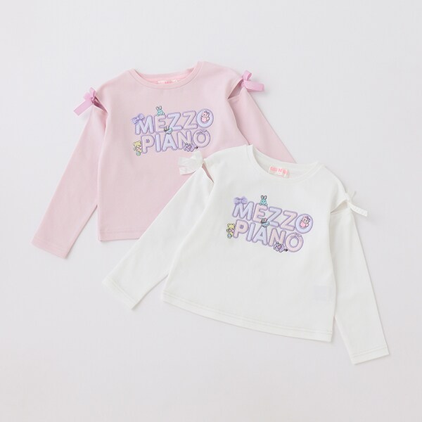 ぬいぐるみロゴ　長袖Tシャツ