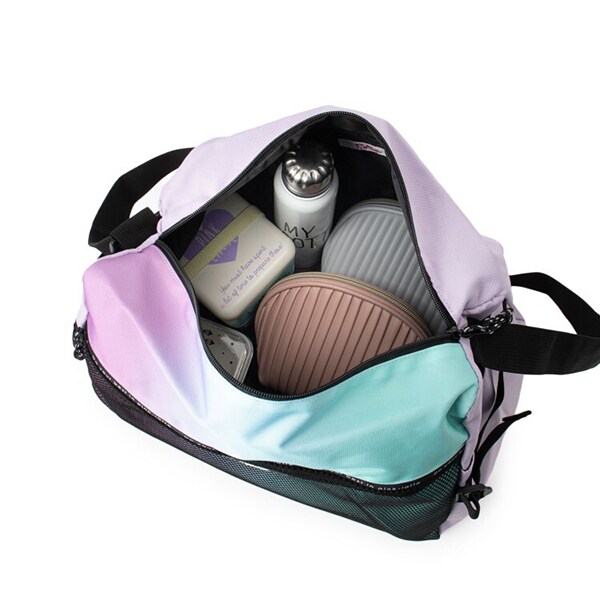 スクールグッズ容量約25L】メッシュポケッショルダーバッグ(F