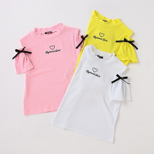 NARUMIYA ONLINE｜ナルミヤ オンラインの公式通販サイトメロー肩スリット半袖Tシャツ(120cm 黄): ジュニア