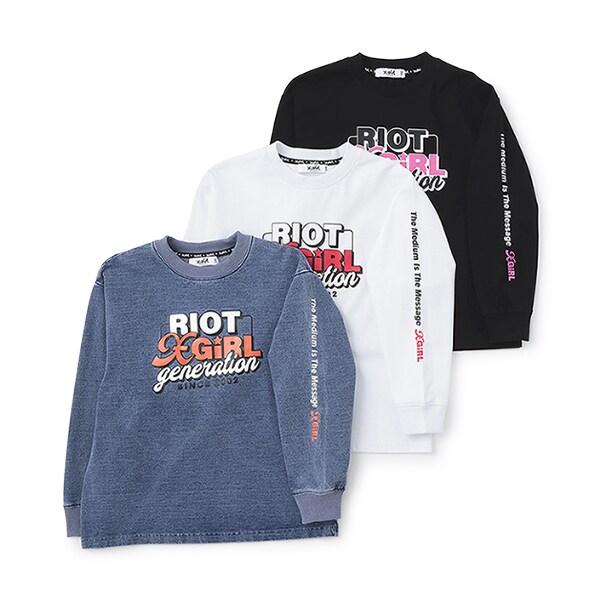 ロゴプリント長袖Tシャツ(80cm ブルー): キッズ - ナルミヤ