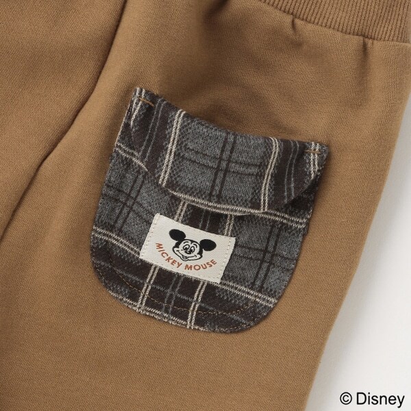 【Disney】膝パッチカットパンツ