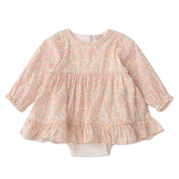 Narumiya Online ナルミヤ オンラインの公式通販サイト花柄チュニックドッキングロンパース 70 ピンク 新生児