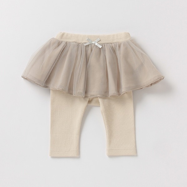 Narumiya Online ナルミヤ オンラインの公式通販サイトチュールスカートつきレギンス 70 薄カーキ 新生児
