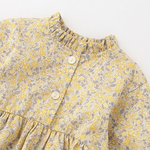 Narumiya Online ナルミヤ オンラインの公式通販サイト リンク 花柄ワンピースベストセット 80cm 薄カーキ キッズ