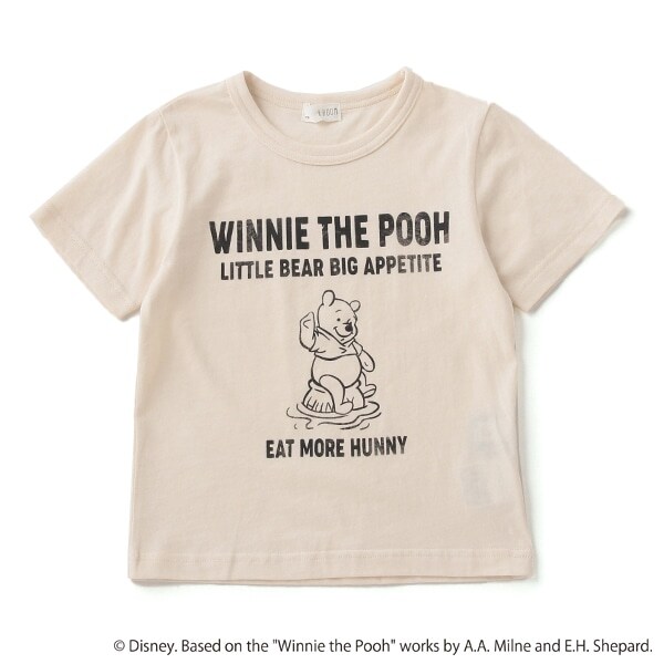 Narumiya Online ナルミヤ オンラインの公式通販サイト Disney プーさんデザイン ロゴtシャツ 90 アイボリー キッズ