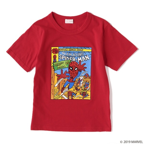 NARUMIYA ONLINE｜ナルミヤ オンラインの公式通販サイトMARVEL スパイダーマンデザインTシャツ(100 赤): キッズ